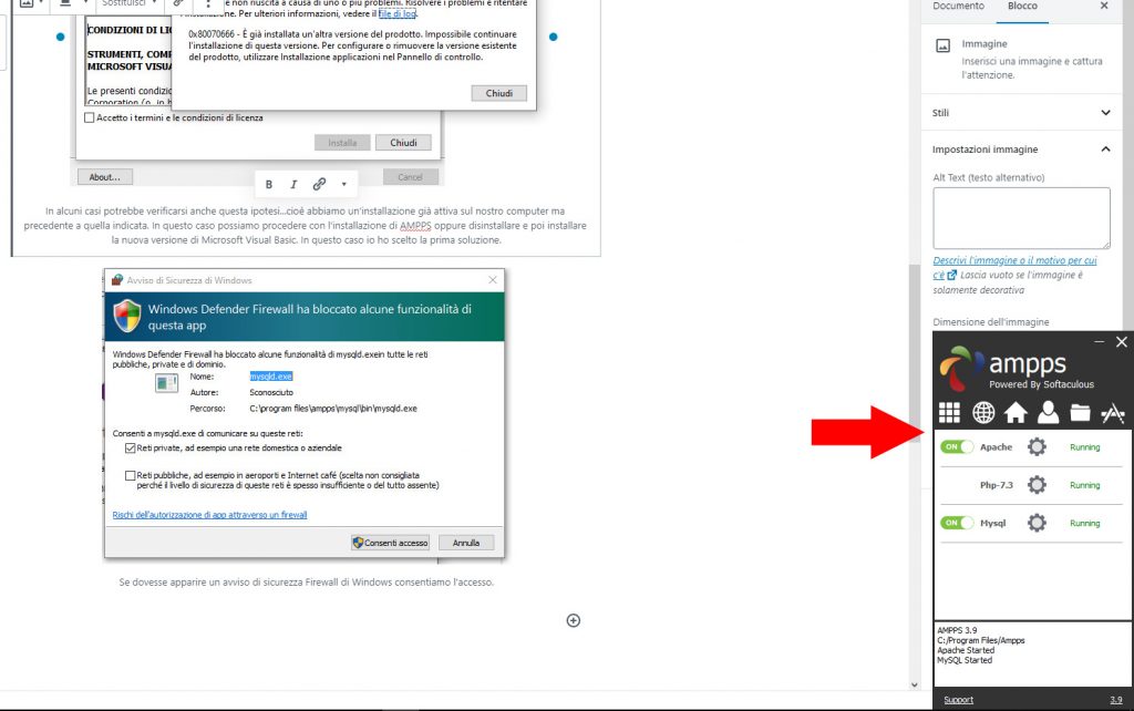 installare facilmente WordPress con AMPPS