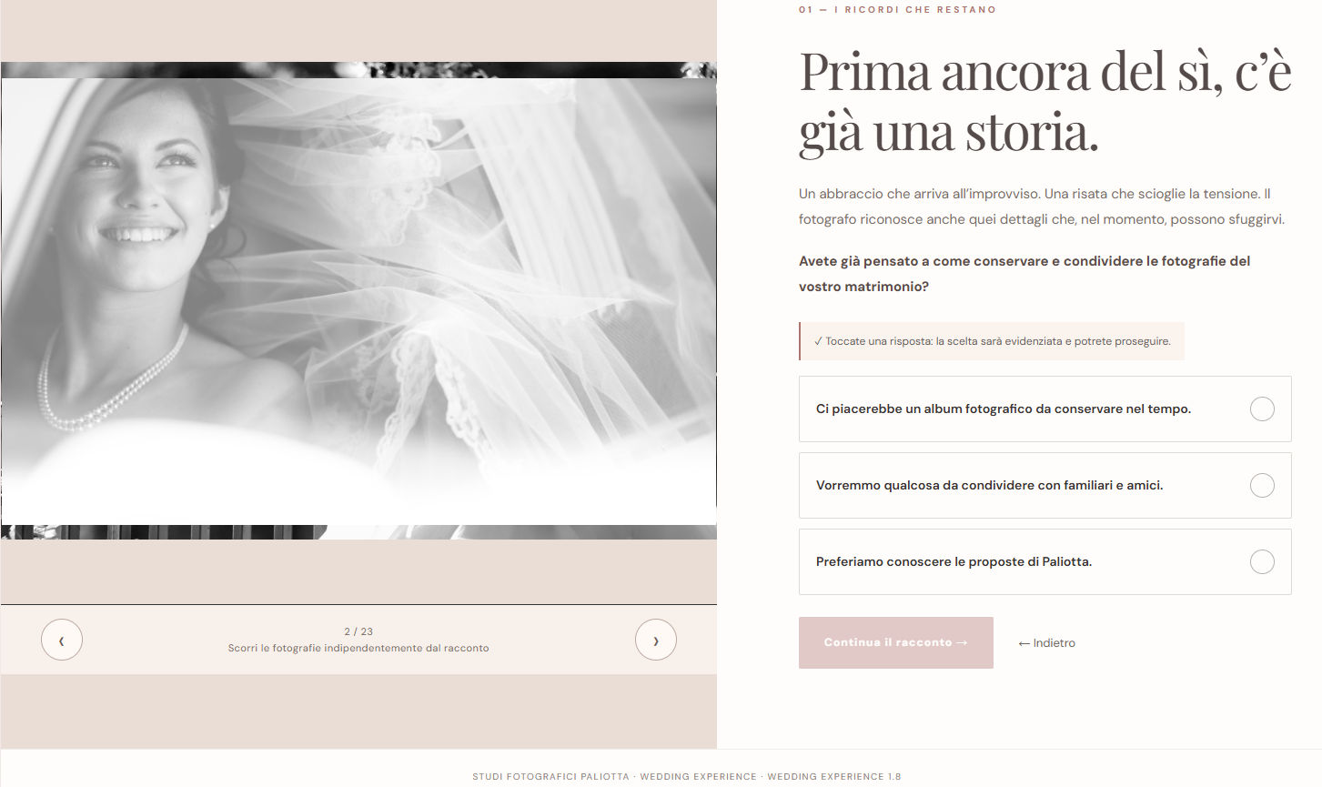 paliotta wedding experience