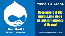 Correggere il File Update.php dopo un aggiornamento di Drupal