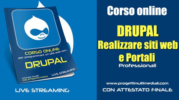Corso online Drupal – Base e Avanzato