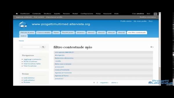 Drupal 7 – Relazioni e filtri contestuali