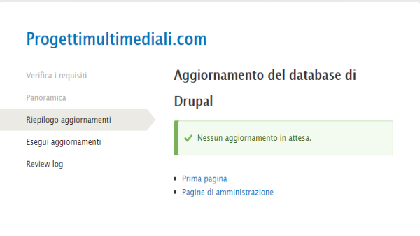 Come aggiornare Drupal 8